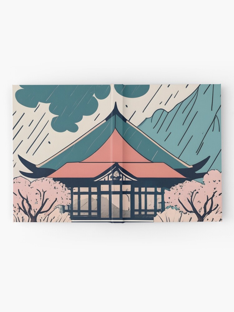 Thumbnail 2 of 3, Journal, Old Traditional Indonesia house Rumah Adat Drawing designed and sold by Patricks-Art.