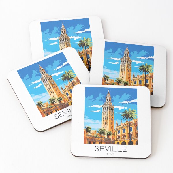 Item preview, A Pop Art Travel Print of Seville - Spain  designed and sold by StudioRedKoala.