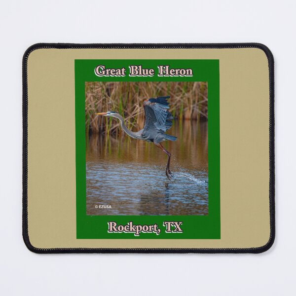 Item preview, The Perfect Gift For A Bird Lover: Great Blue Heron, Rockport, Texas designed and sold by MoreEZUSA-Here.