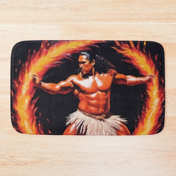 Item preview, Fire Warrior - Pacific Islands Series designed and sold by AUTHENTIC AMERICANA ARTS.