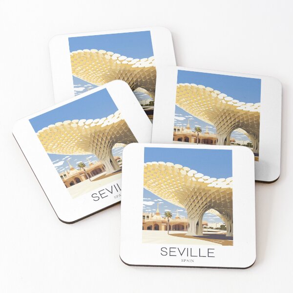 Item preview, A Pop Art Travel Print of Seville - Spain  designed and sold by StudioRedKoala.