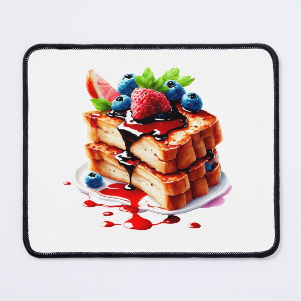 Item preview, French Toast Strawberries Blueberries Syrup Whipped Cream Breakfast Food designed and sold by Print-Online.