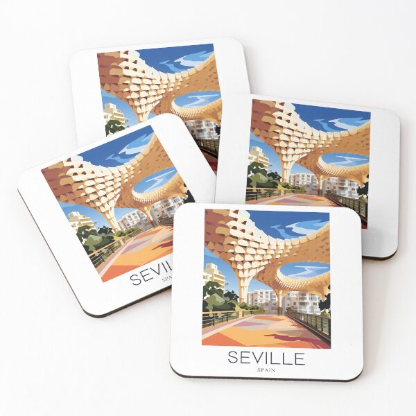 Item preview, A Pop Art Travel Print of Seville - Spain  designed and sold by StudioRedKoala.