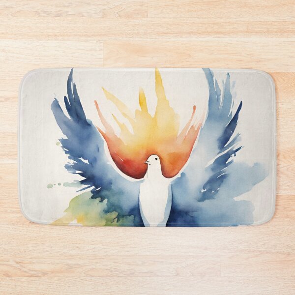 Item preview, Beautiful Dove High-Resolution Watercolor Art | Colorful, Divine, Minimalistic designed and sold by TrustInGrace.