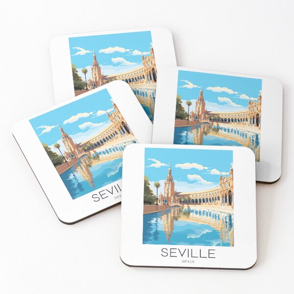 Item preview, A Pop Art Travel Print of Seville - Spain  designed and sold by StudioRedKoala.