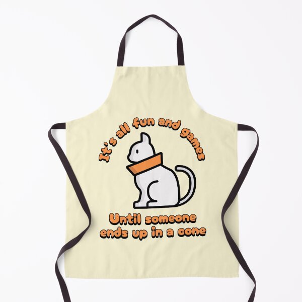 Item preview, Its all fun and games until someone ends up in a cone! Fun Veterinarian Cat designed and sold by PMCreative.