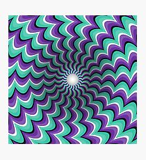 Meandering strips funnel Optical illusion Photographic Print