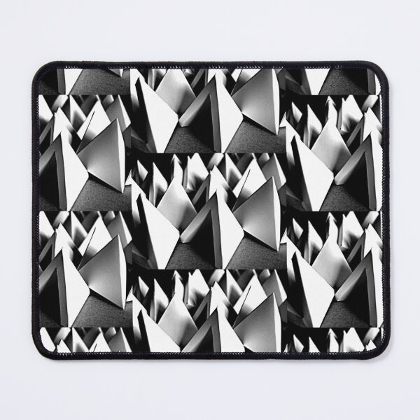 Aperçu de l'œuvre composition métallique de formes triangulaires tridimensionnelles créée et vendue par colorfulglee.