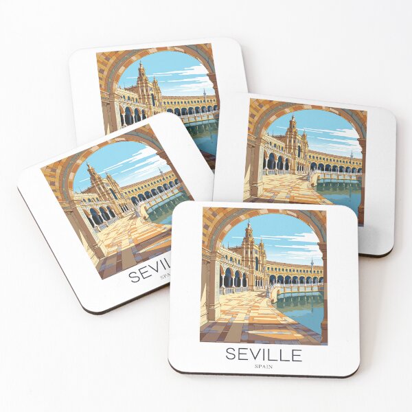 Item preview, A Pop Art Travel Print of Seville - Spain  designed and sold by StudioRedKoala.