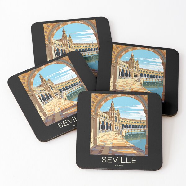 Item preview, A Pop Art Travel Print of Seville - Spain  designed and sold by StudioRedKoala.