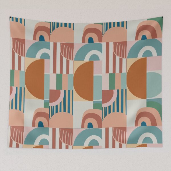 Item preview, New Boho Art Abstract Pattern in beige green and brown designed and sold by Ndli.