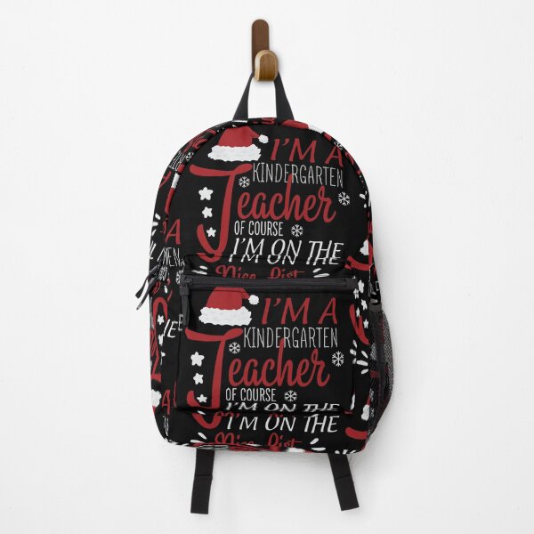 Item preview, Kindergarten Teacher on the Nice List Christmas designed and sold by ArtMeetsPizza.