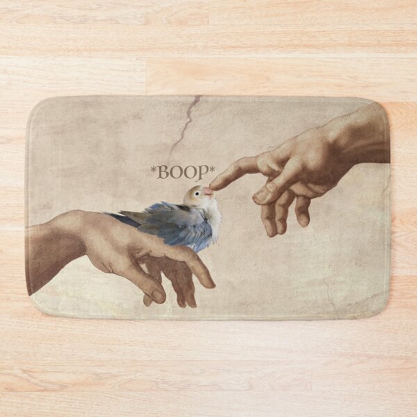 Item preview, God and Bird - Jester the Lovebird BOOP designed and sold by birdhism.