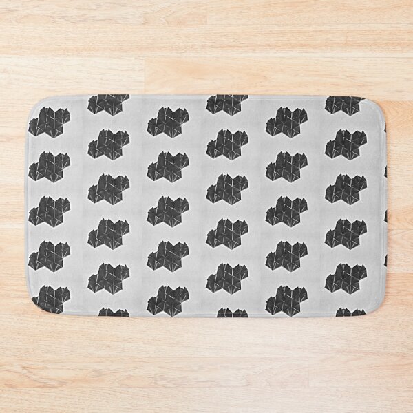 Item preview, hexagon composition of three-dimensional triangular shapes designed and sold by colorfulglee.
