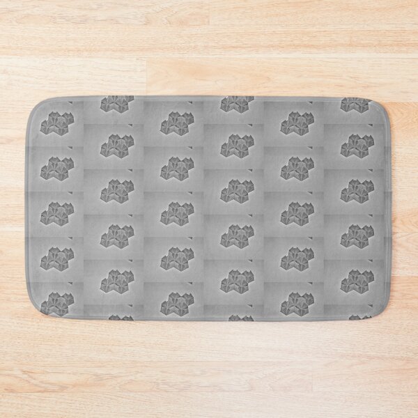 Item preview, hexagon composition of three-dimensional triangular shapes designed and sold by colorfulglee.