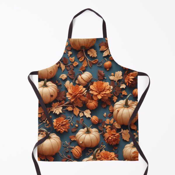 Item preview, Halloween Flower and Pumpkin Pattern Background, Fall Flower Pumpkin Pattern Background designed and sold by raveenext.