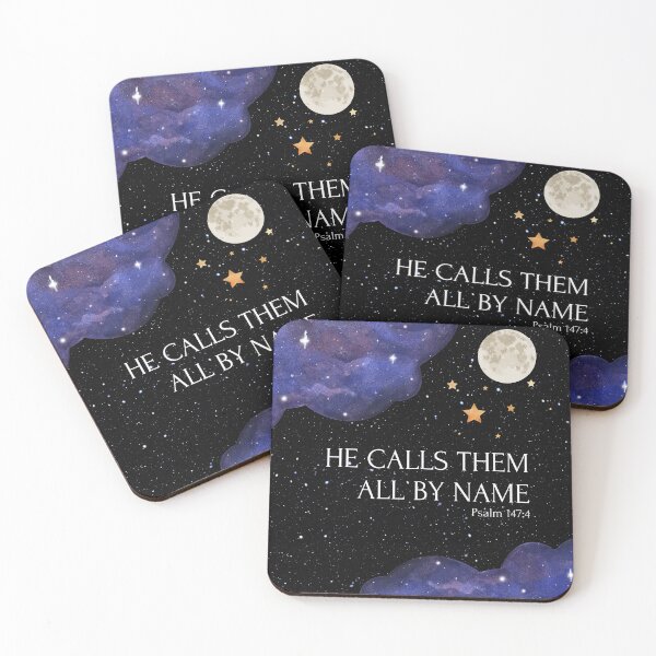 Item preview, God calls the stars by name Night Sky Psalms 147:4 designed and sold by Neeshki.
