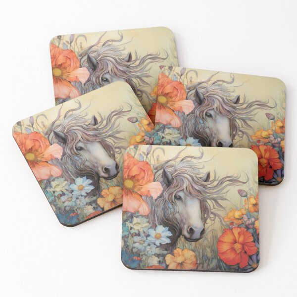 Item preview, Pony in the Poppies designed and sold by Peonysunday.