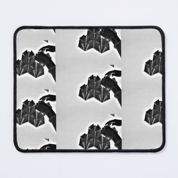 Item preview, metalic composition of three-dimensional triangular shapes designed and sold by colorfulglee.