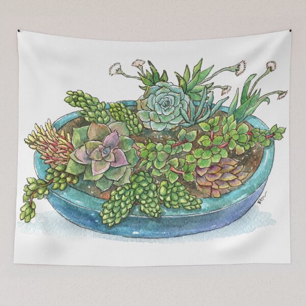 Item preview, Round Succulent Garden designed and sold by Patricia-Studio.