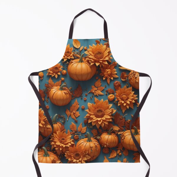 Item preview, Halloween 3D Flower and Pumpkin Pattern Background, Fall 3D Flower Pumpkin Pattern Background designed and sold by raveenext.