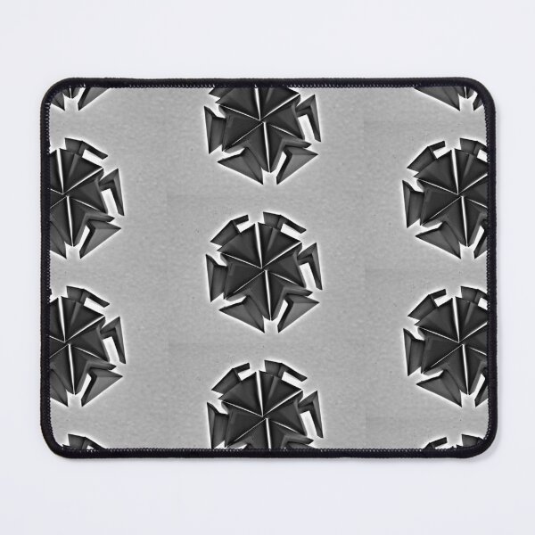 Item preview, metalic composition of three-dimensional triangular shapes designed and sold by colorfulglee.
