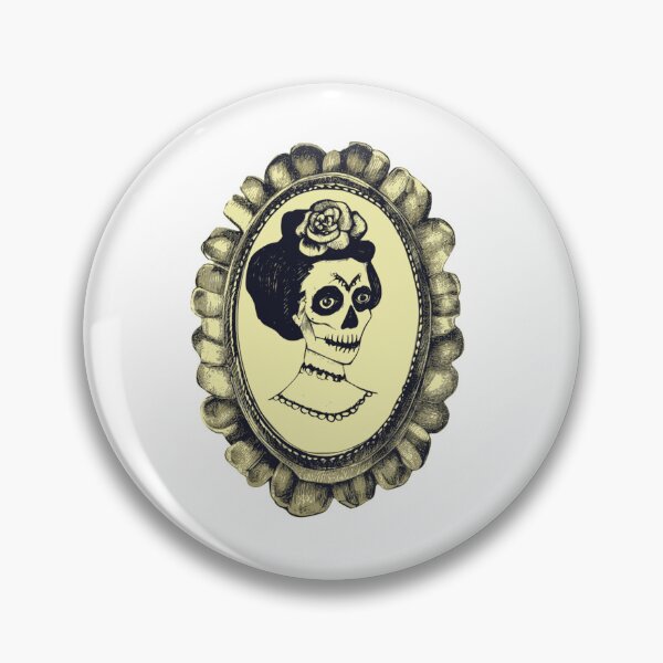 Item preview, Halloween skeleton lady portrait designed and sold by filigreedigital.