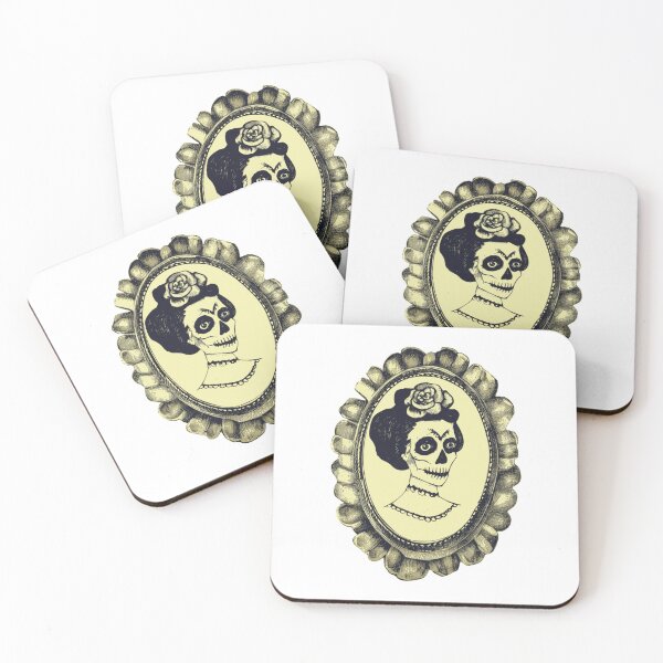Item preview, Halloween skeleton lady portrait designed and sold by filigreedigital.