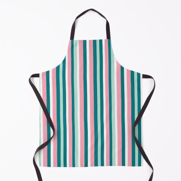 Item preview, Preppy Navy Pink Mint Green Striped Pattern designed and sold by RetroPrints.