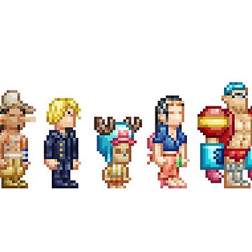 One Piece Pixel-art Stickers by Kaminari7x on DeviantArt