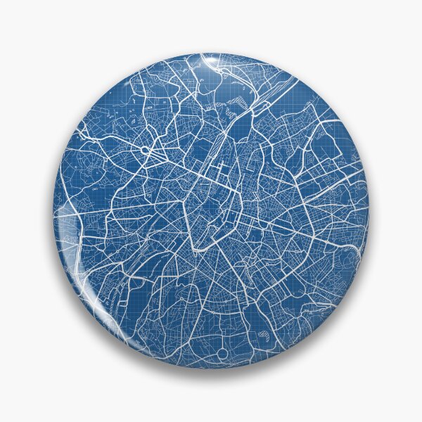Item preview, Brussels City Map of Belgium - Blueprint designed and sold by deMAP.