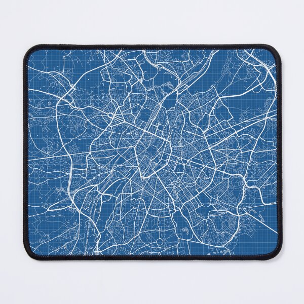 Item preview, Brussels City Map of Belgium - Blueprint designed and sold by deMAP.