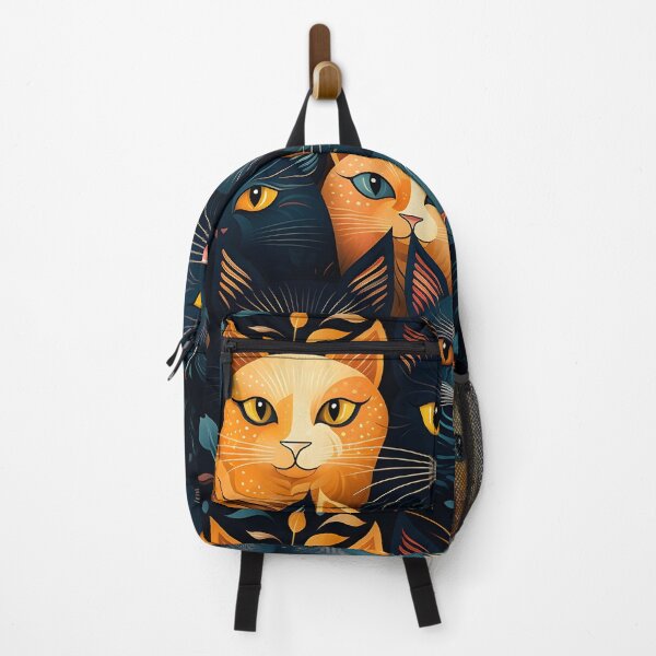 Item preview, Boho Cottagecore Goblincore Cat Pattern 1 designed and sold by Sophisticas.