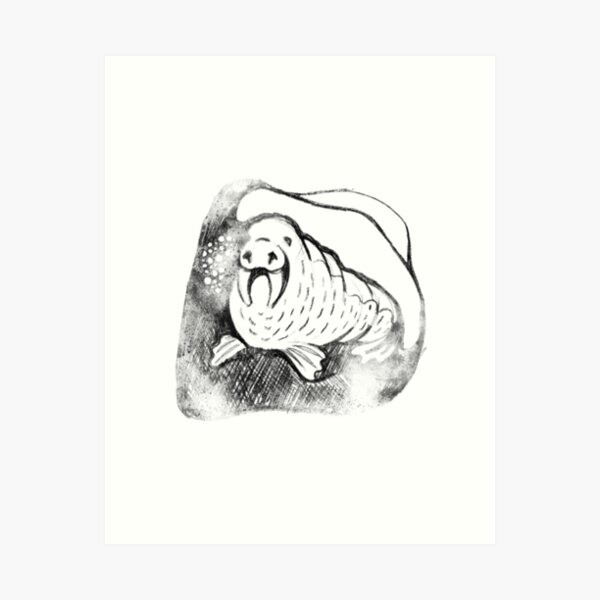 Item preview, Inuit art Walrus designed and sold by ElLocoMus.