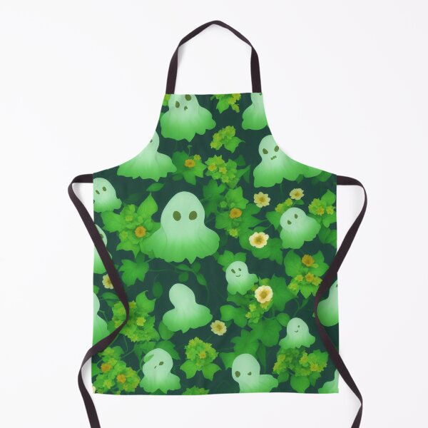Item preview, Halloween Ghost and Green Flower Pattern Background, Fall Ghost and Green Flower Pattern Background designed and sold by raveenext.