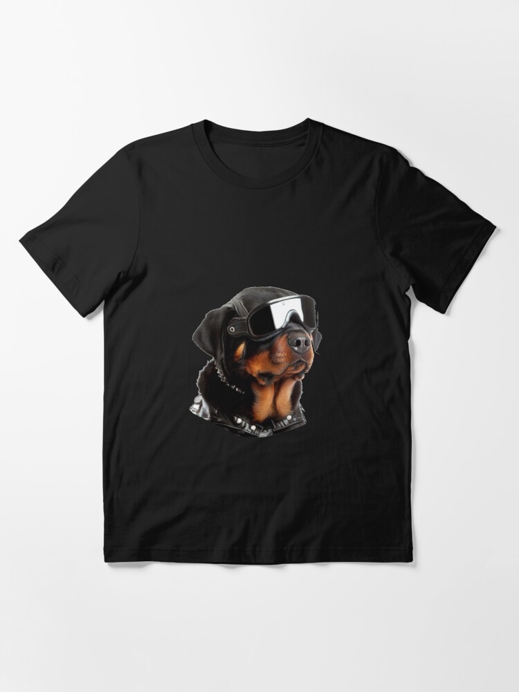 Cool Biker Rottweiler puppy 