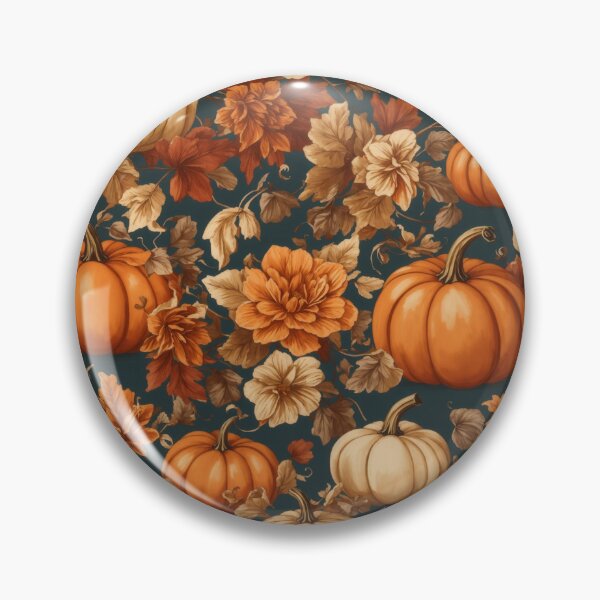 Item preview, Vintage Halloween Flower and Pumpkin Pattern Background, Fall Vintage Halloween Flower and Pumpkin Pattern Background designed and sold by raveenext.