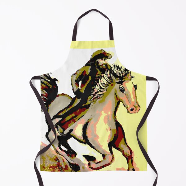 Item preview, Cowboy Riding Horse Abstract designed and sold by gleefulme.
