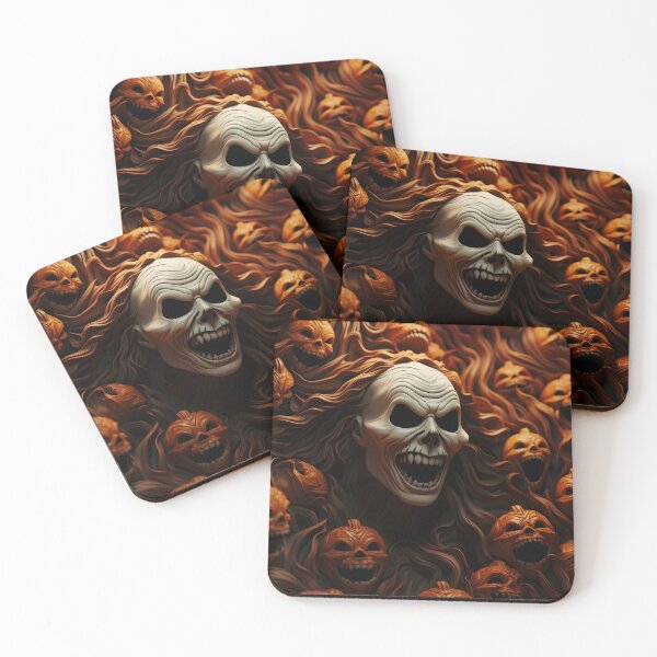 Item preview, Halloween Spooky Scream Skeleton Pumpkin Faces designed and sold by Sophisticas.