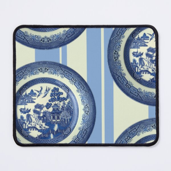 Item preview, Willow Pattern Plate and Stripes designed and sold by ViscountBlip.