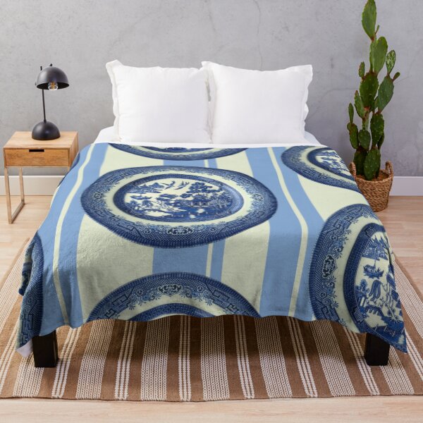 Item preview, Willow Pattern Plate and Stripes designed and sold by ViscountBlip.