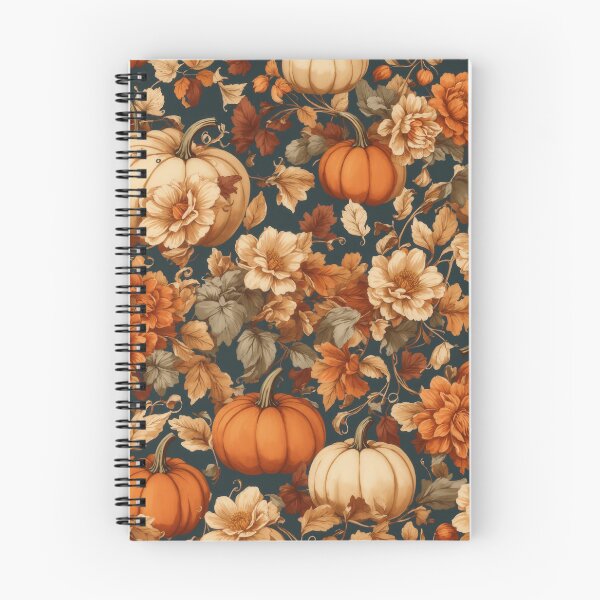 Item preview, Vintage Halloween Flower and Pumpkin Pattern, Fall Vintage Flower and Pumpkin Pattern designed and sold by raveenext.