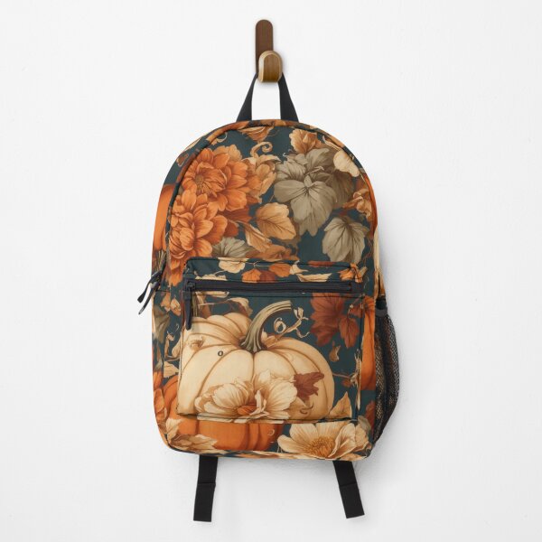 Item preview, Vintage Halloween Flower and Pumpkin Pattern, Fall Vintage Flower and Pumpkin Pattern designed and sold by raveenext.