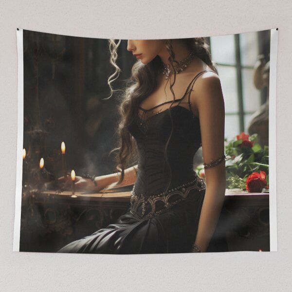 Item preview, Ethereal Elegance: A Timeless Muse in Braided Splendor designed and sold by oanaunciuleanu.