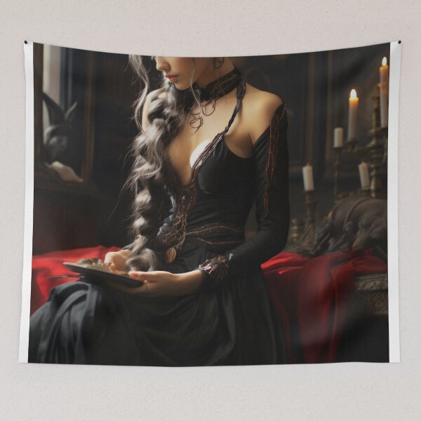 Item preview, Ethereal Elegance: A Timeless Muse in Braided Splendor designed and sold by oanaunciuleanu.