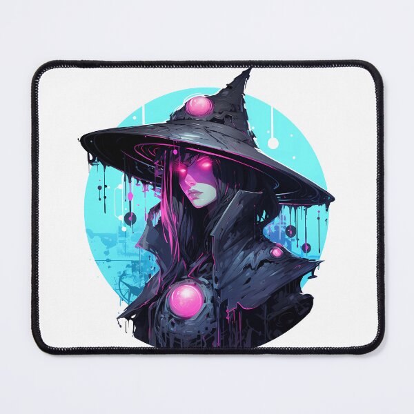Item preview, Cyberpunk Witch in Neon Colors designed and sold by SchorlCraft.
