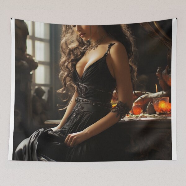 Item preview, Ethereal Elegance: A Timeless Muse in Braided Splendor designed and sold by oanaunciuleanu.