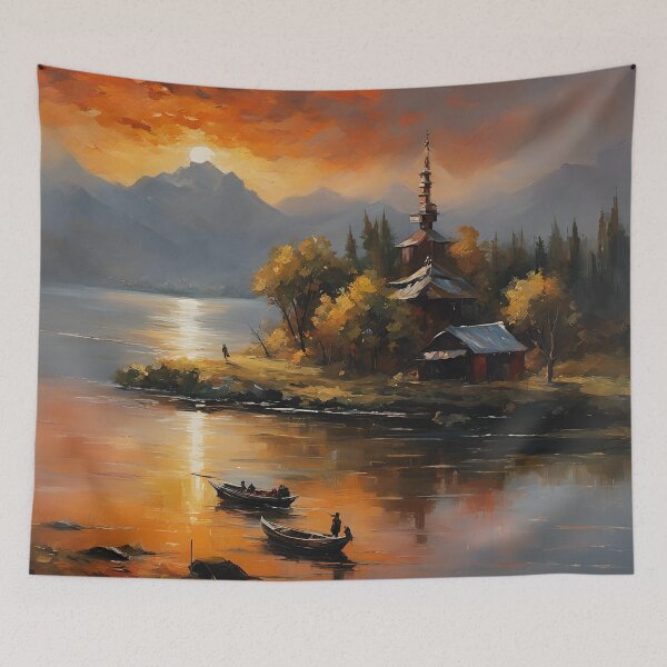 Item preview, Tranquil remote sunset designed and sold by AJSRPrints.