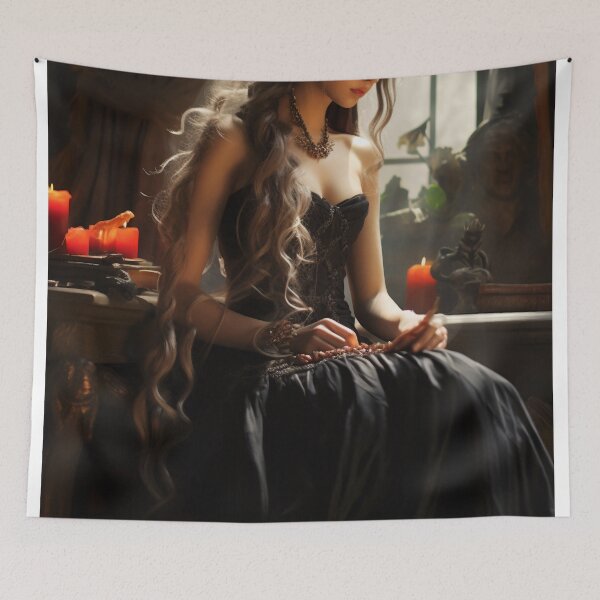 Item preview, Ethereal Elegance: A Timeless Muse in Braided Splendor designed and sold by oanaunciuleanu.