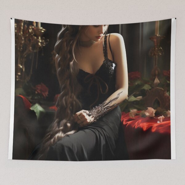 Item preview, Ethereal Elegance: A Timeless Muse in Braided Splendor designed and sold by oanaunciuleanu.